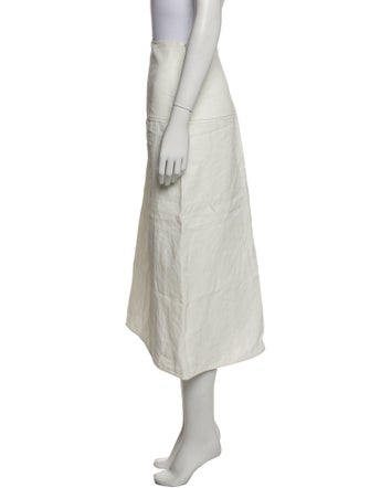 Jil Sander Linen Midi Length Skirt