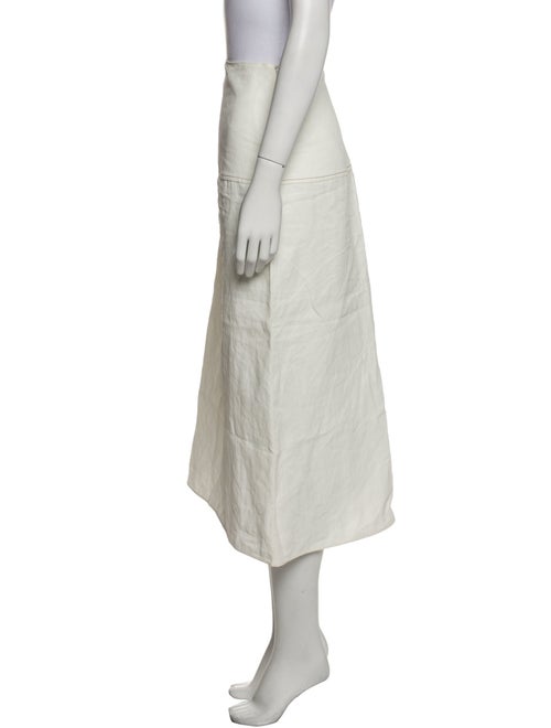 Jil Sander Linen Midi Length Skirt