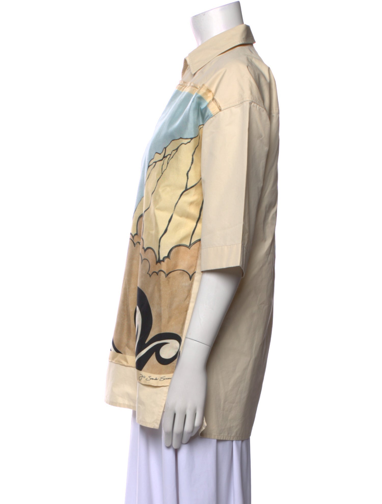 Jil Sander Printed Three-Quarter Sleeve Tunic