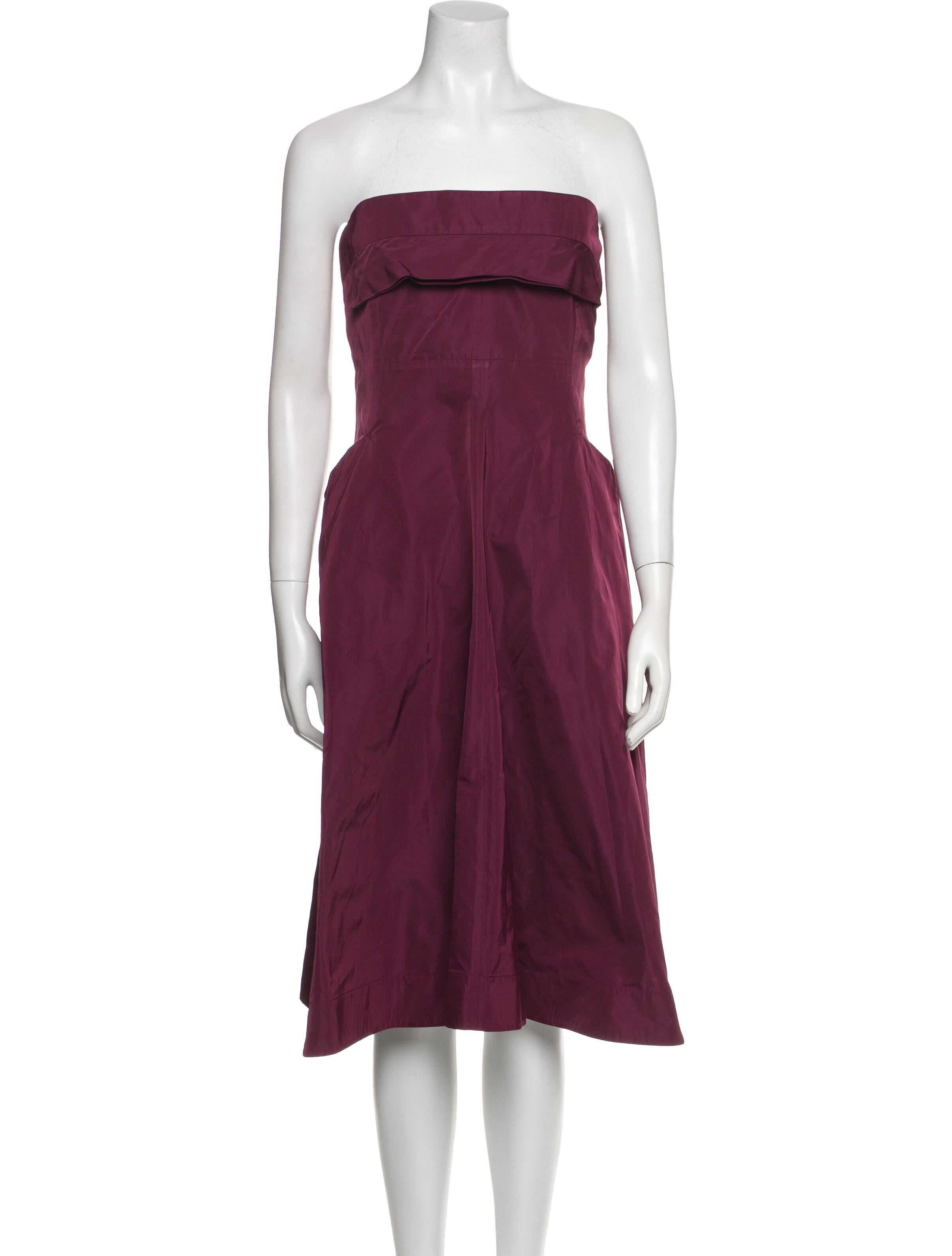 Jil Sander Strapless Mini Dress