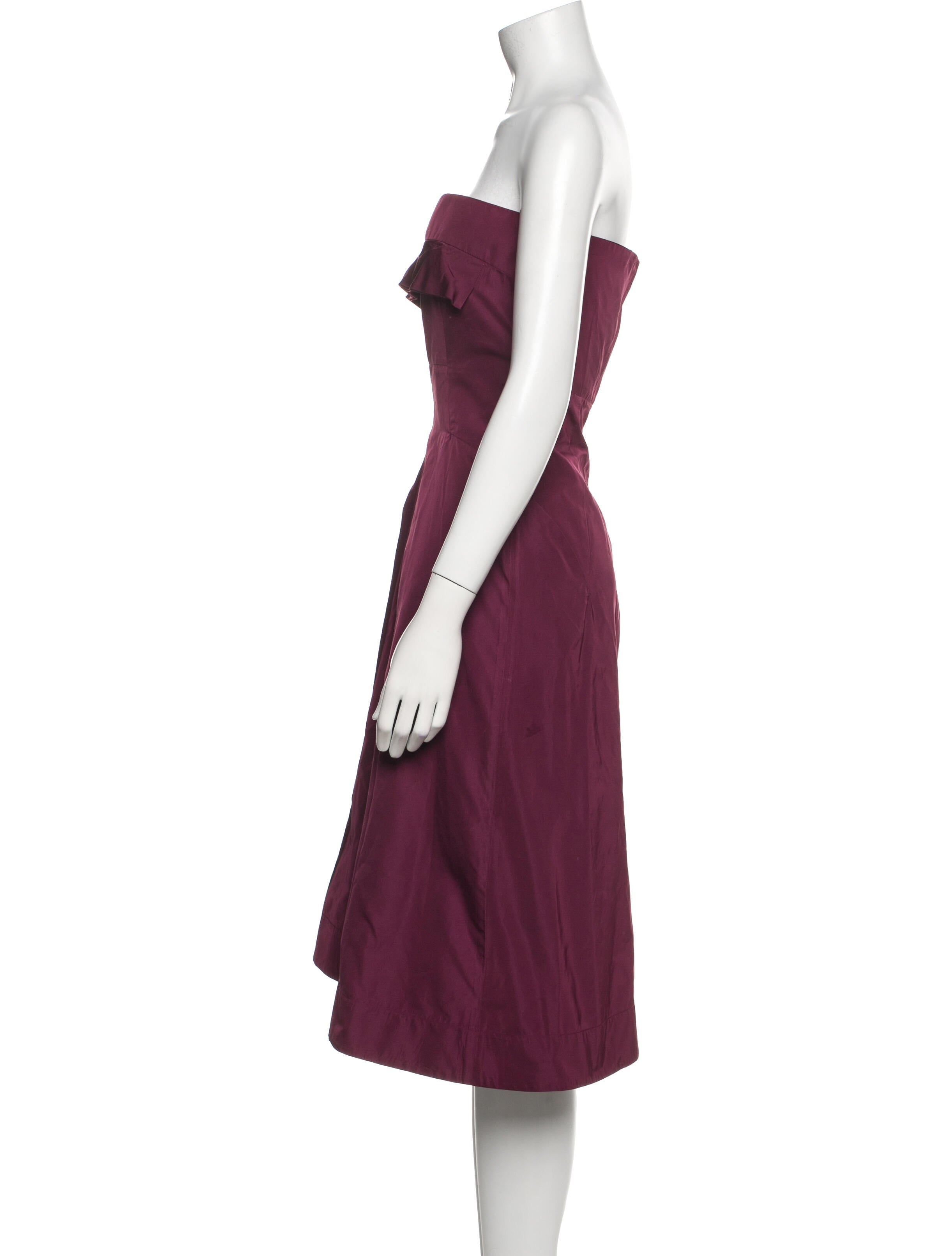 Jil Sander Strapless Mini Dress