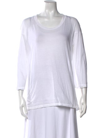 Jil Sander Scoop Neck Three-Quarter Sleeve T-Shirt