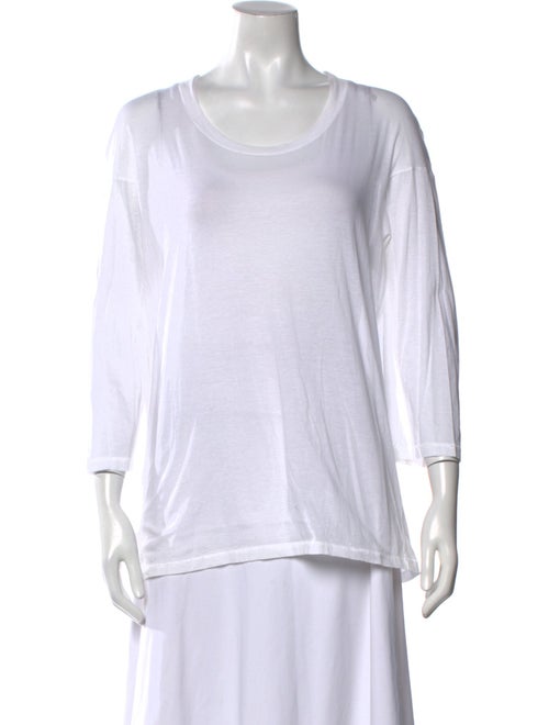 Jil Sander Scoop Neck Three-Quarter Sleeve T-Shirt