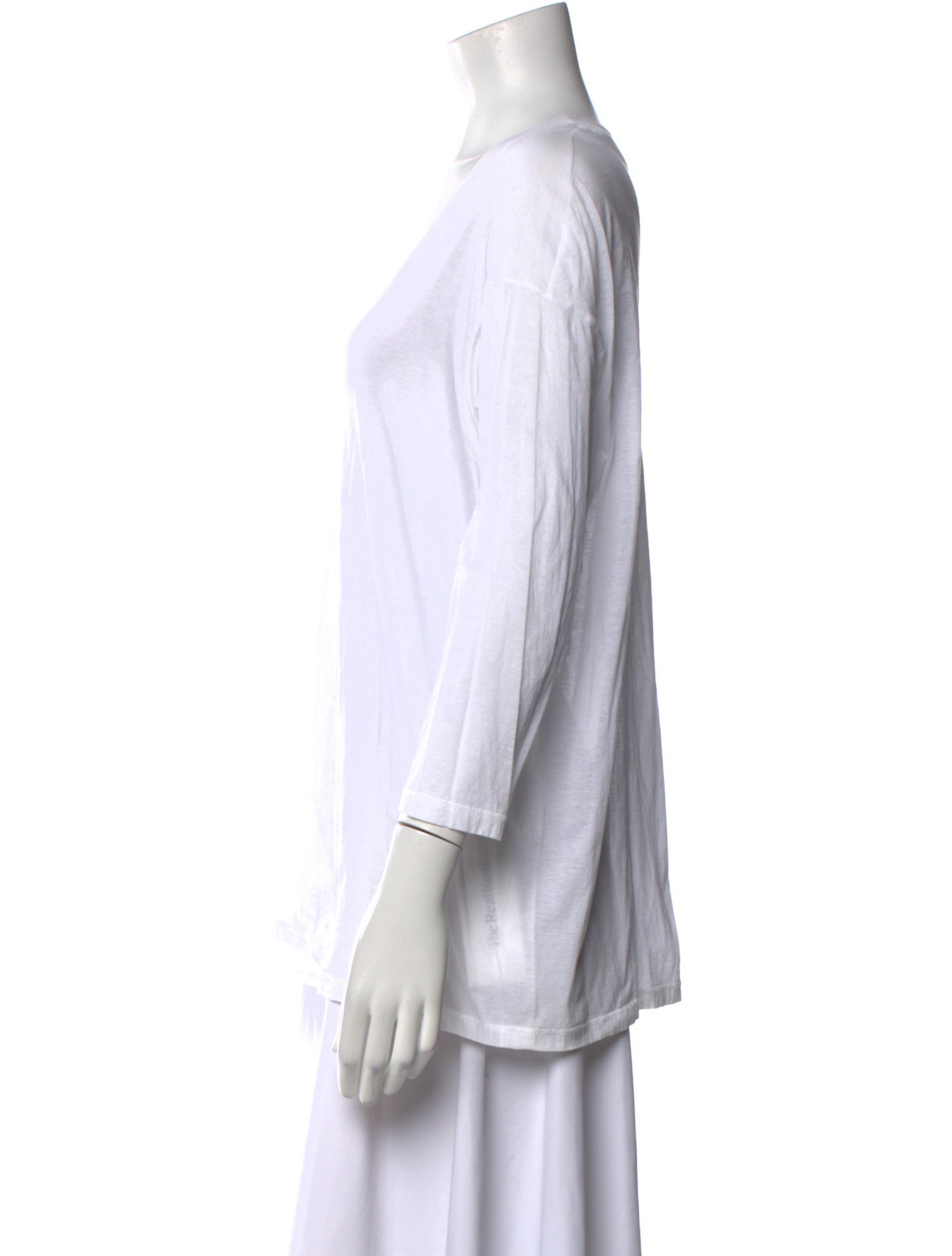 Jil Sander Scoop Neck Three-Quarter Sleeve T-Shirt