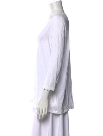 Jil Sander Scoop Neck Three-Quarter Sleeve T-Shirt