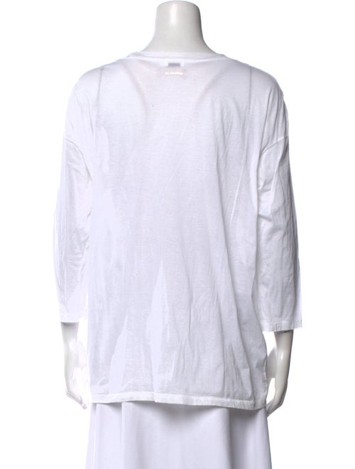 Jil Sander Scoop Neck Three-Quarter Sleeve T-Shirt