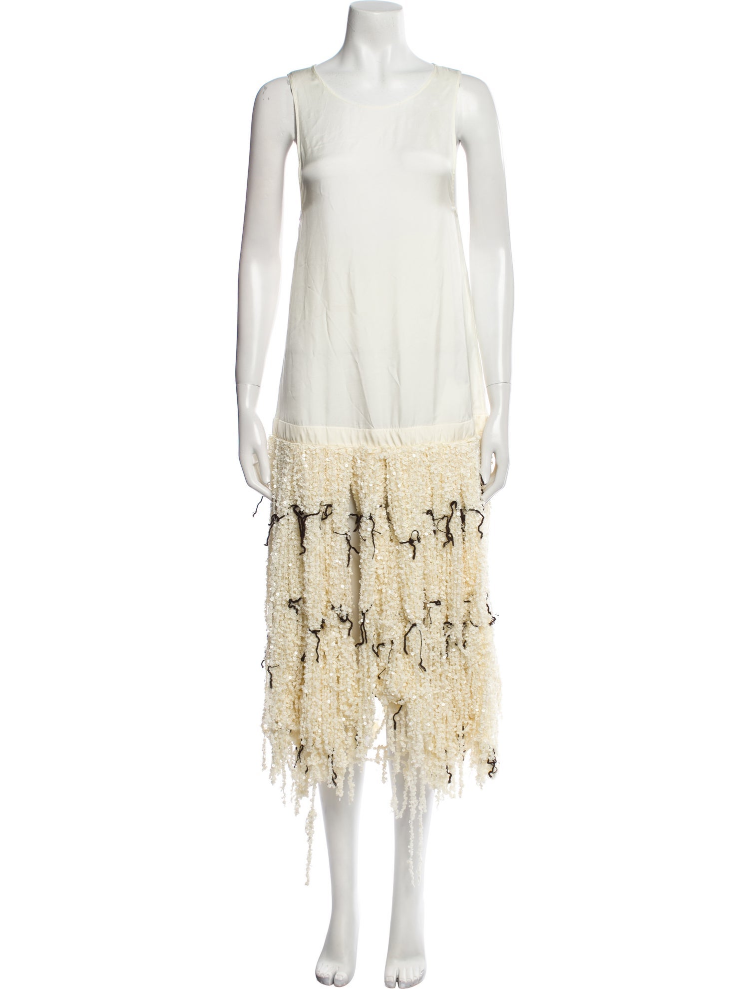 Jil Sander Scoop Neck Midi Length Dress