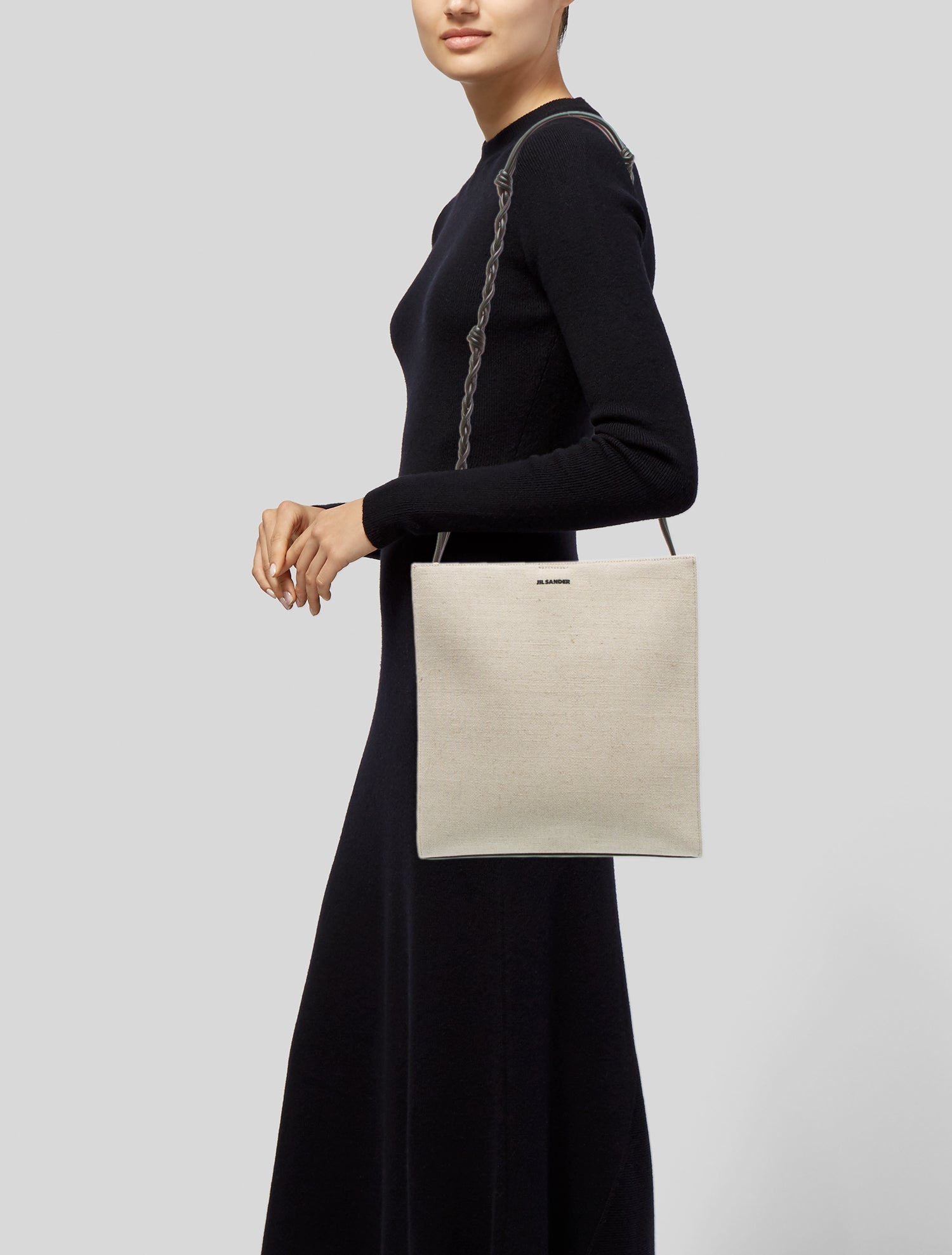 Jil Sander Canvas Shoulder Bag