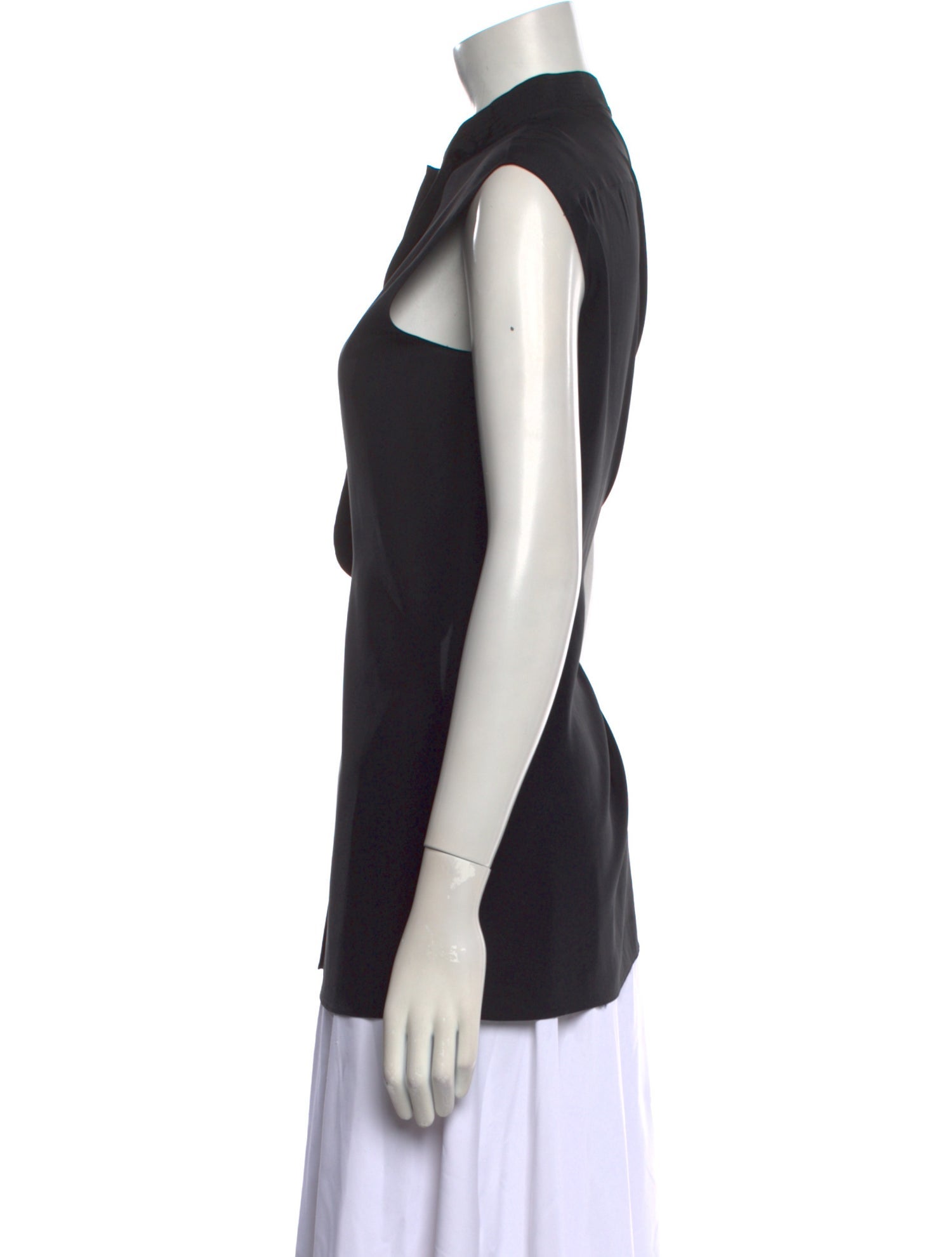 Jil Sander Silk Mock Neck Tunic