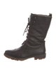 Jil Sander Leather Combat Boots
