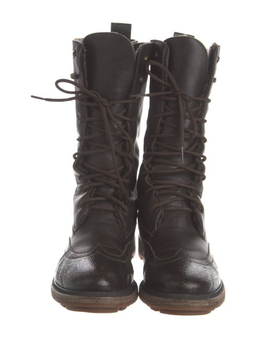 Jil Sander Leather Combat Boots