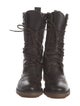 Jil Sander Leather Combat Boots