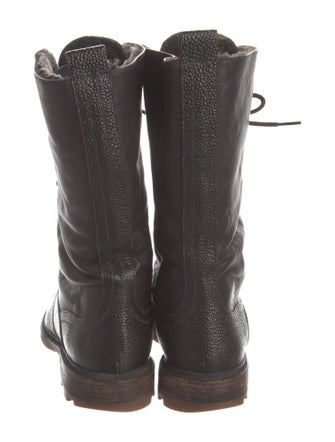 Jil Sander Leather Combat Boots