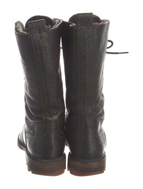 Jil Sander Leather Combat Boots