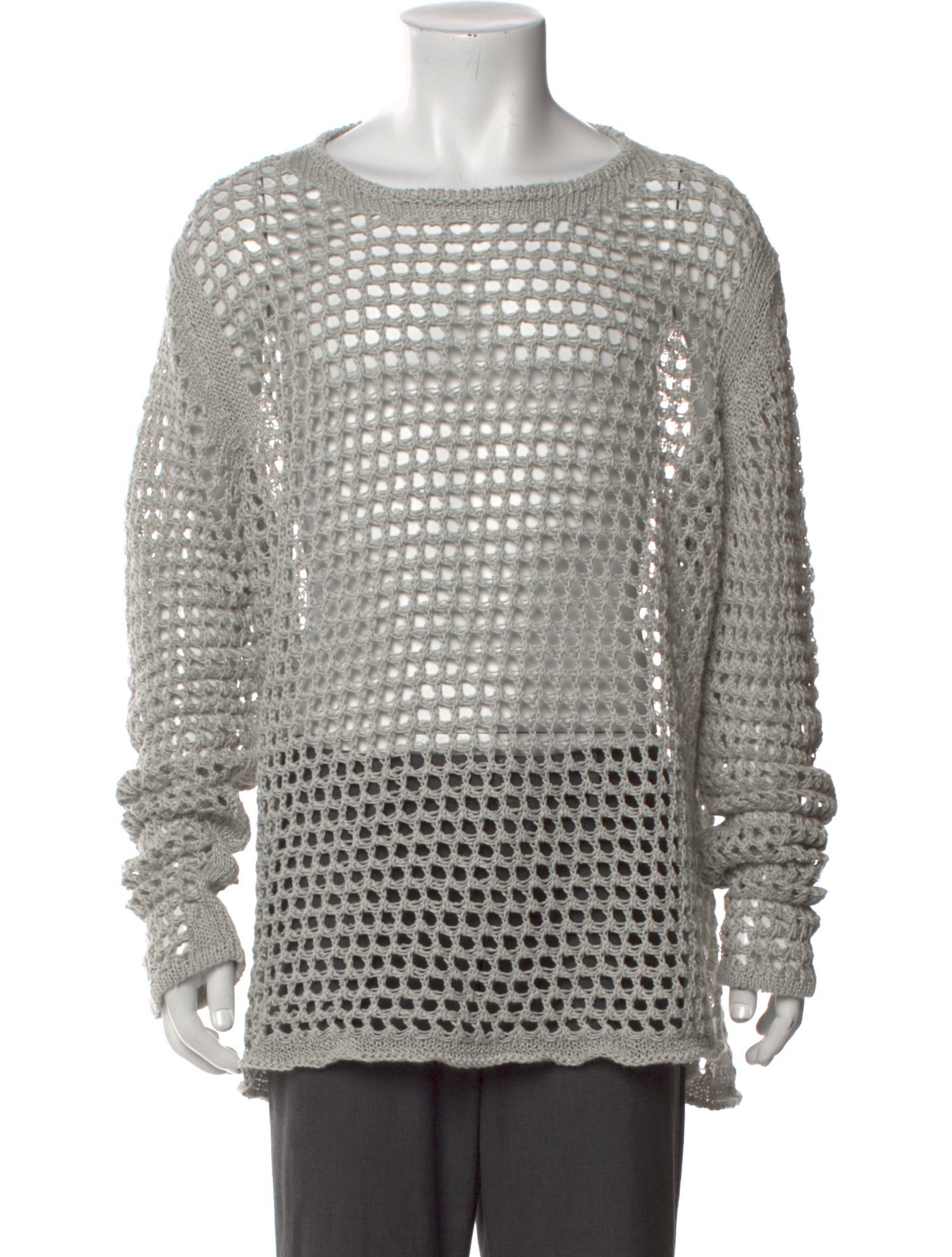Jil Sander Hemp Scoop Neck Pullover