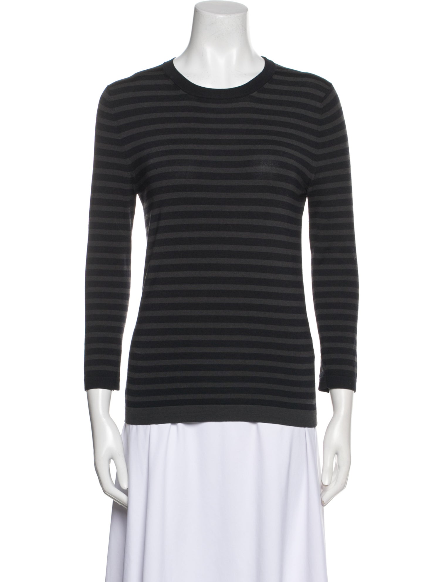 Jil Sander Striped Crew Neck Top