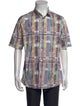 Jil Sander Plaid Print Short Sleeve Shirt