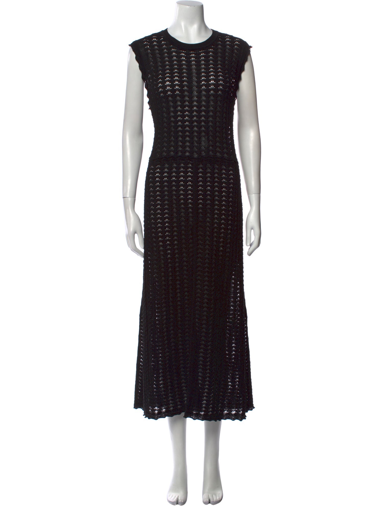 Jil Sander Crew Neck Midi Length Dress