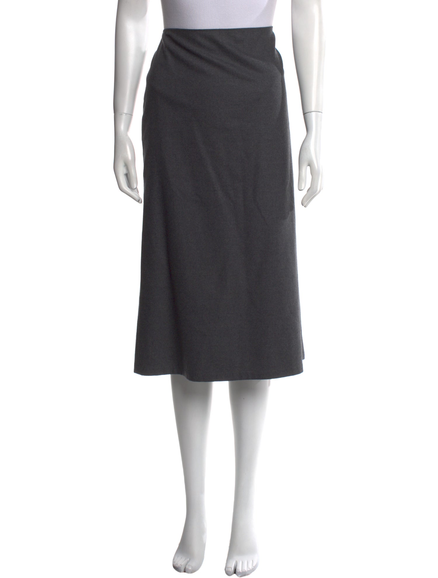 Jil Sander Wool Midi Length Skirt