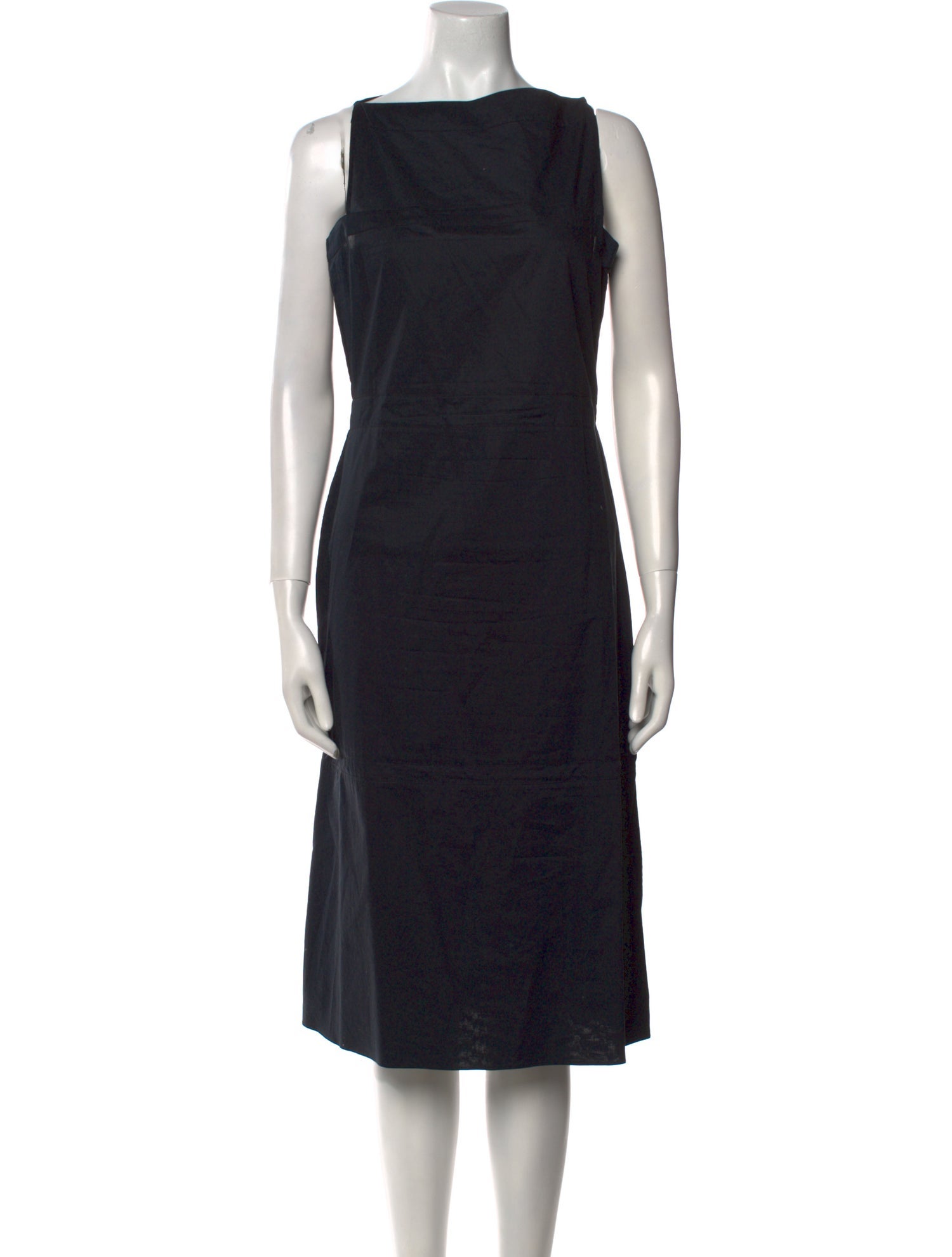 Jil Sander Bateau Neckline Midi Length Dress