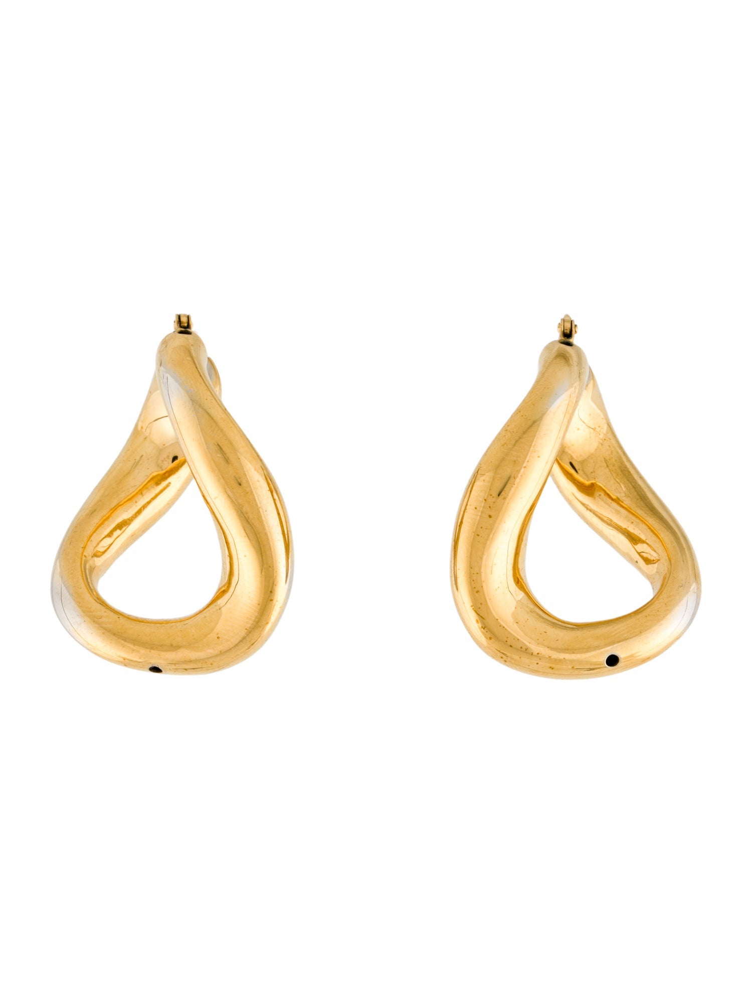Jil Sander Twisted Hoop Earrings