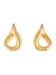 Jil Sander Twisted Hoop Earrings