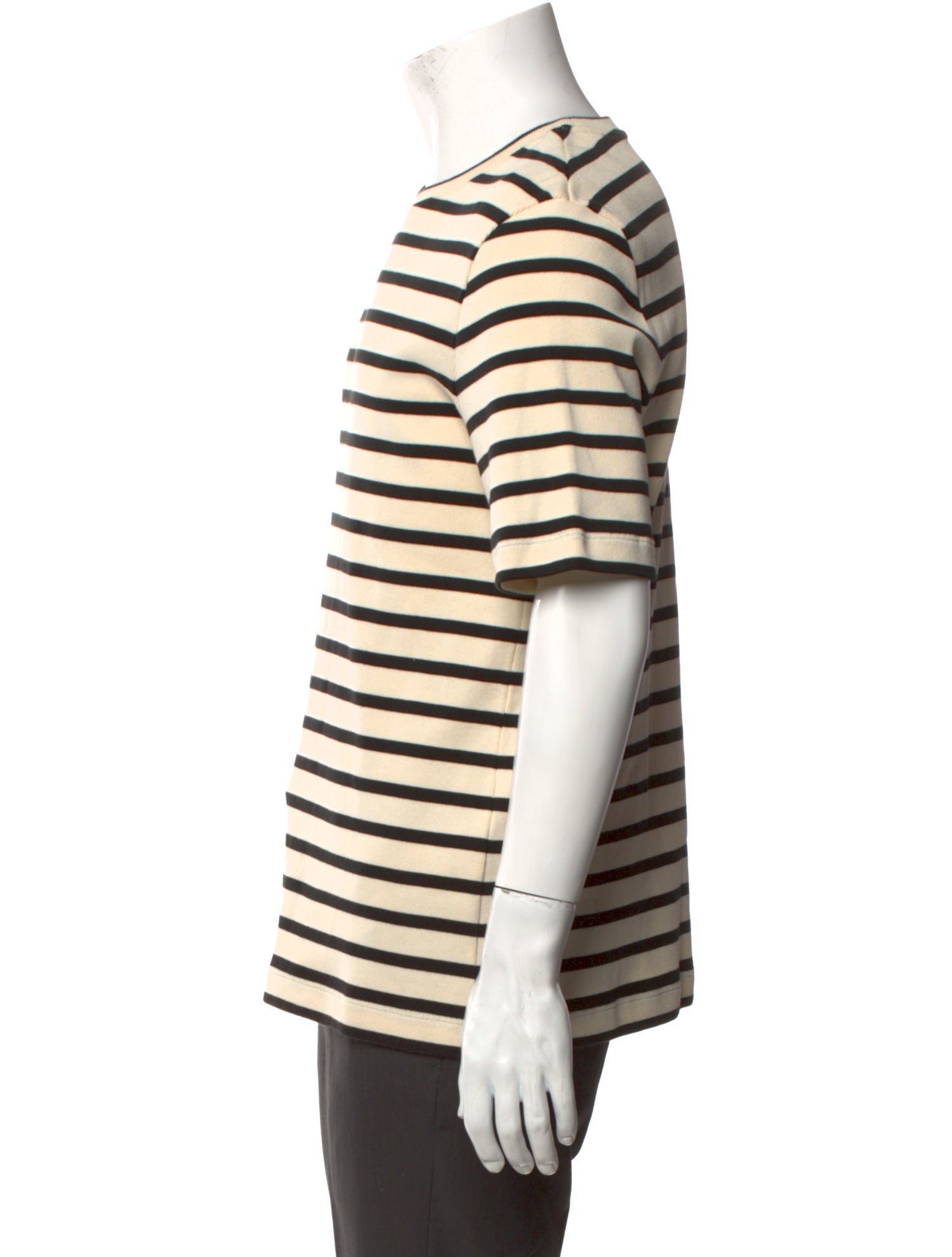 Jil Sander Striped Crew Neck T-Shirt