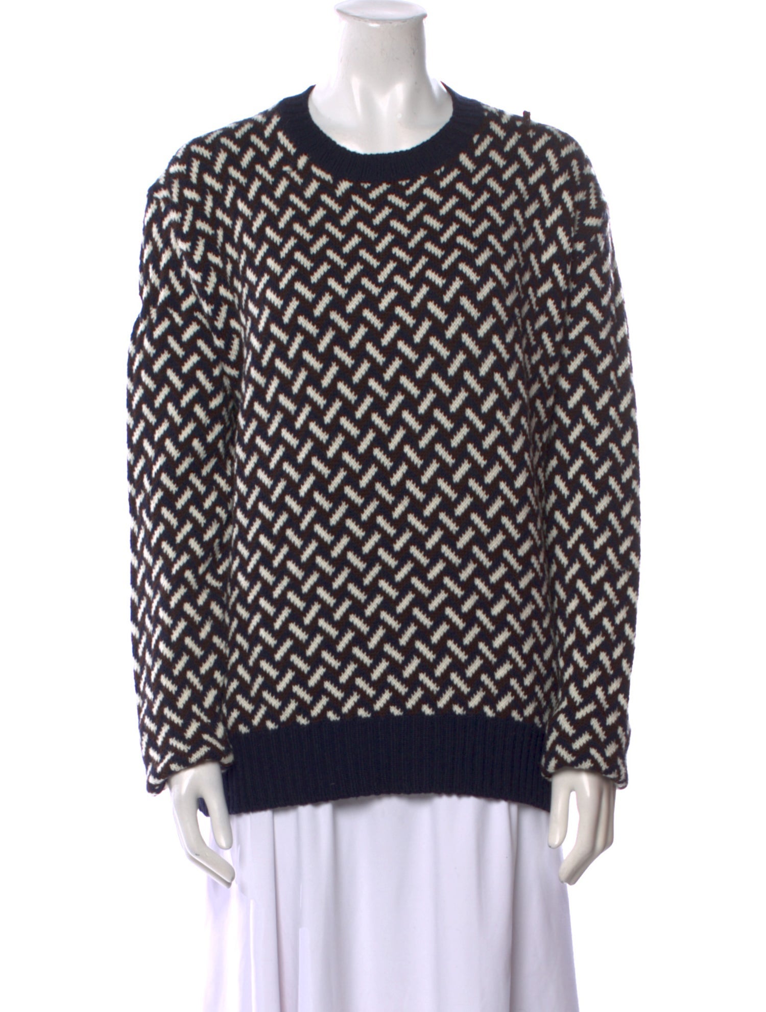 Jil Sander Wool Printed Sweater