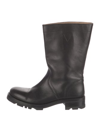 Jil Sander Leather Moto Boots