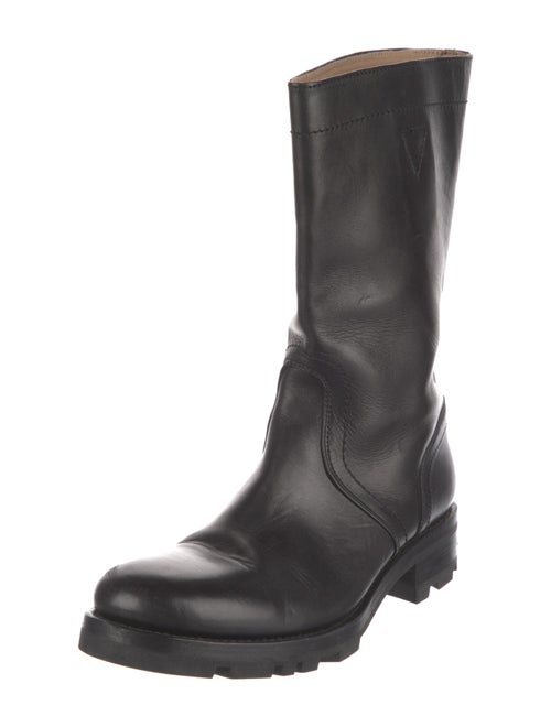 Jil Sander Leather Moto Boots