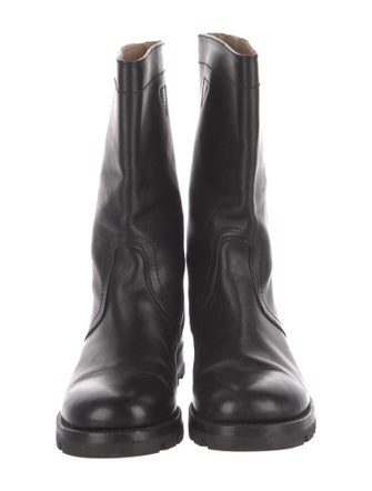 Jil Sander Leather Moto Boots