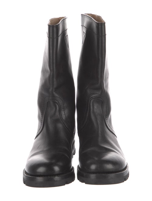 Jil Sander Leather Moto Boots