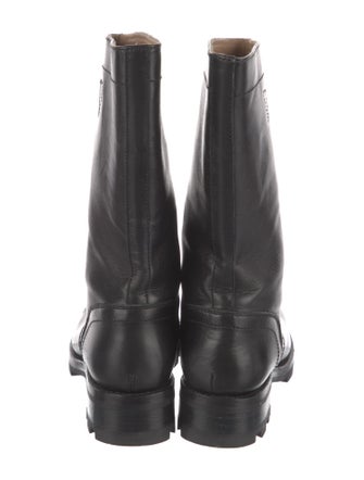 Jil Sander Leather Moto Boots