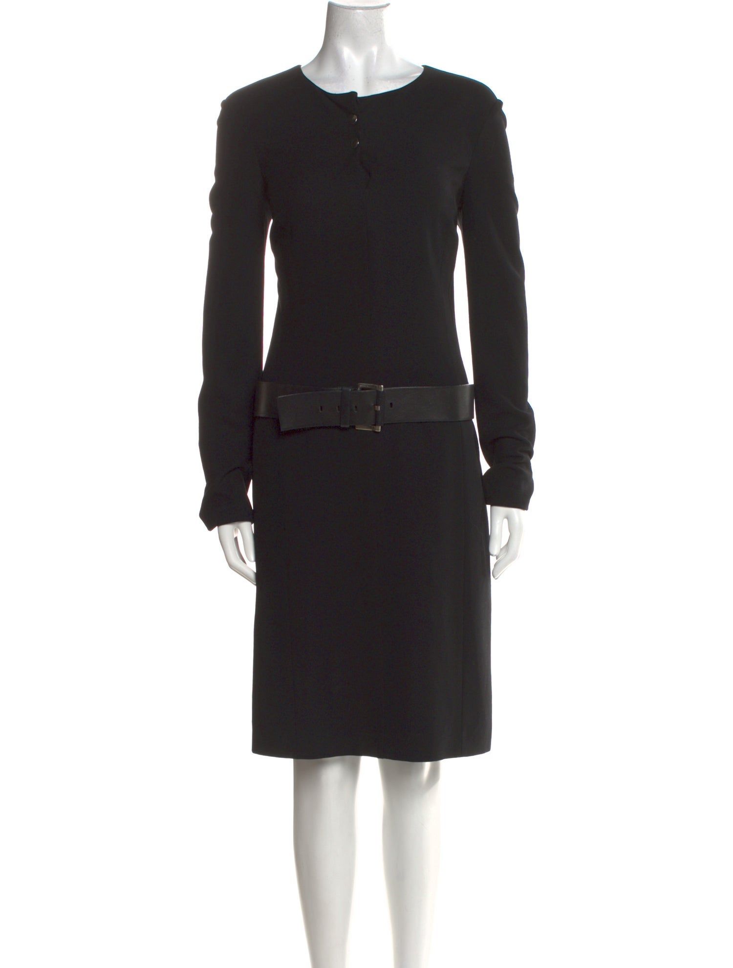 Jil Sander Virgin Wool Knee-Length Dress