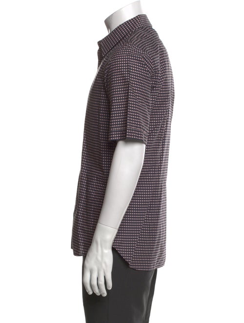 Jil Sander Plaid Print Short Sleeve Shirt
