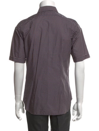 Jil Sander Plaid Print Short Sleeve Shirt
