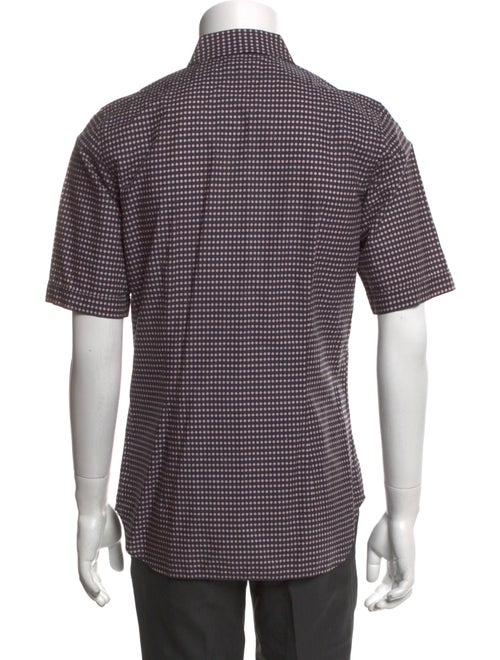 Jil Sander Plaid Print Short Sleeve Shirt
