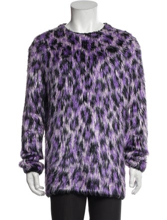 Jil Sander Animal Print Crew Neck Pullover