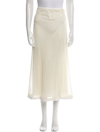 Jil Sander Silk Midi Length Skirt