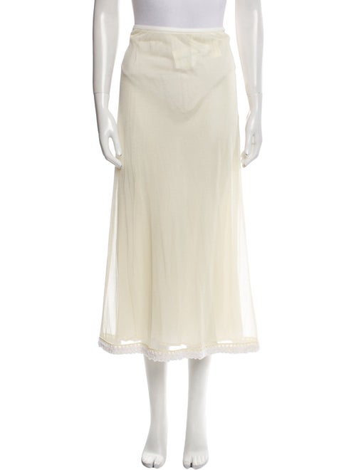 Jil Sander Silk Midi Length Skirt