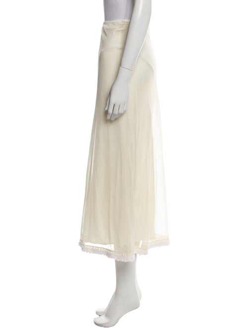 Jil Sander Silk Midi Length Skirt