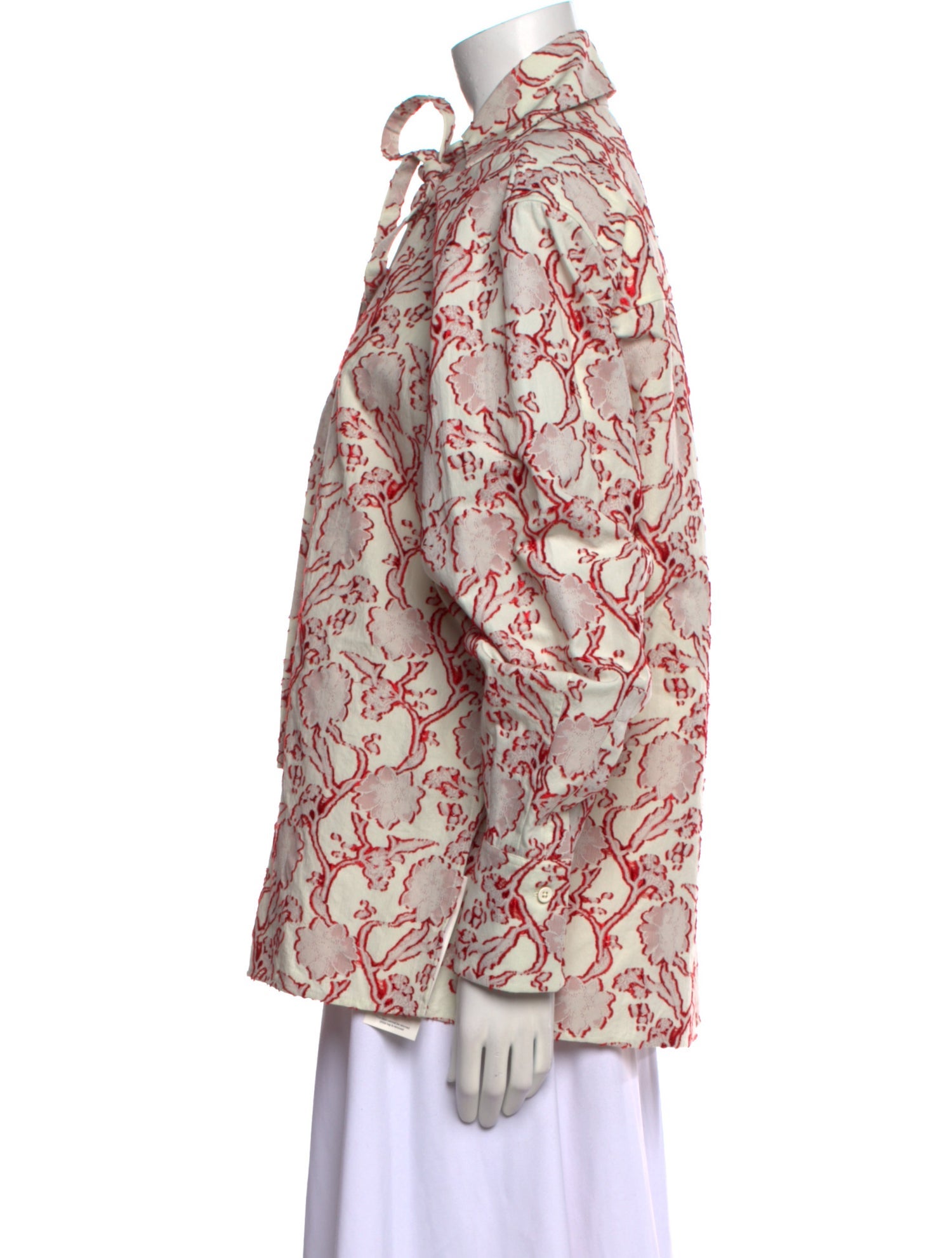 Jil Sander Printed Mock Neck Blouse