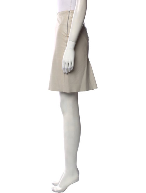 Jil Sander Leather Knee-Length Skirt