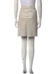 Jil Sander Leather Knee-Length Skirt