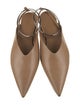 Jil Sander Leather Slingback Flats