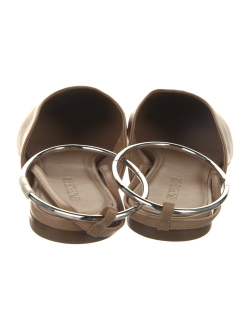 Jil Sander Leather Slingback Flats