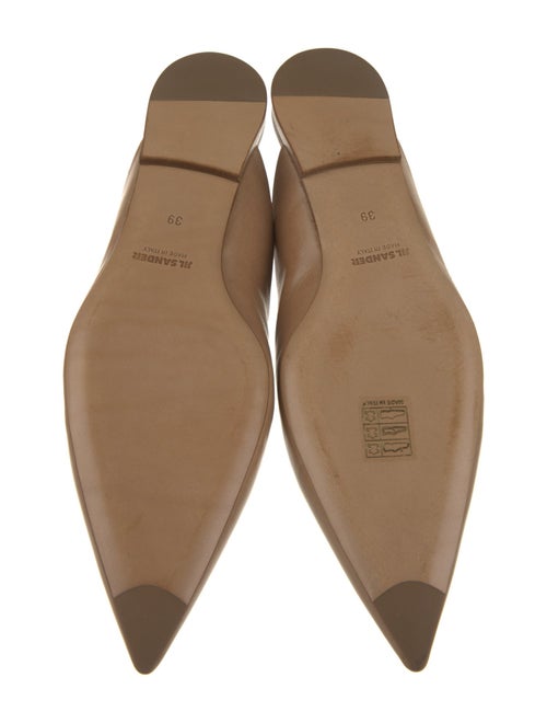Jil Sander Leather Slingback Flats
