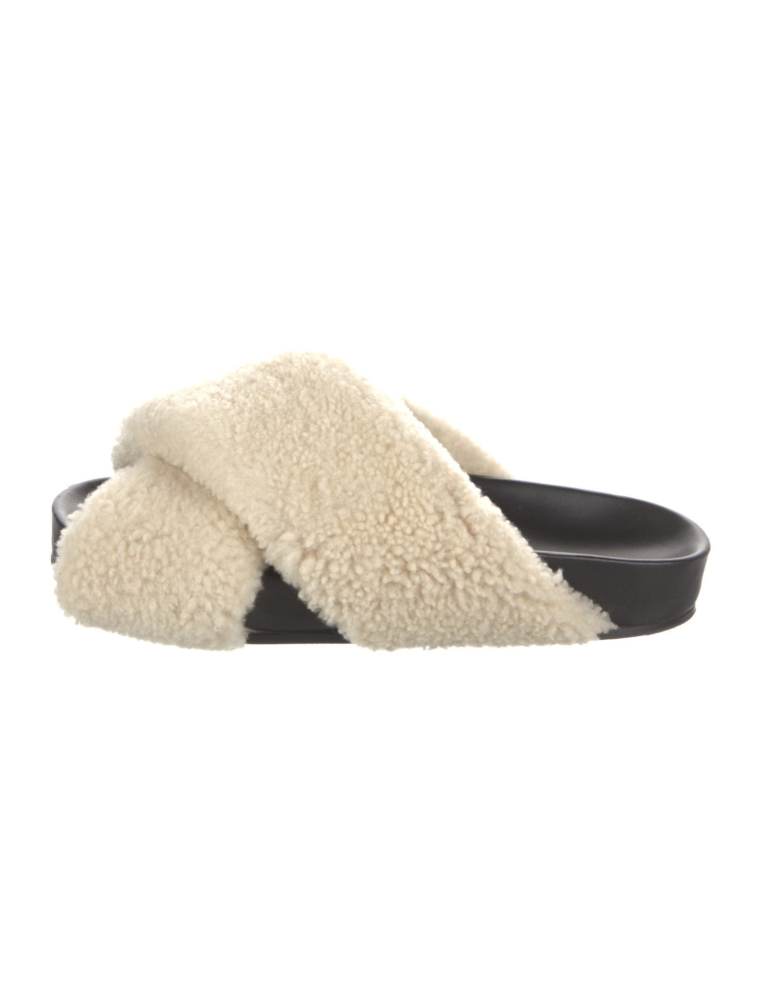 Jil Sander Shearling Fur Trim Slides