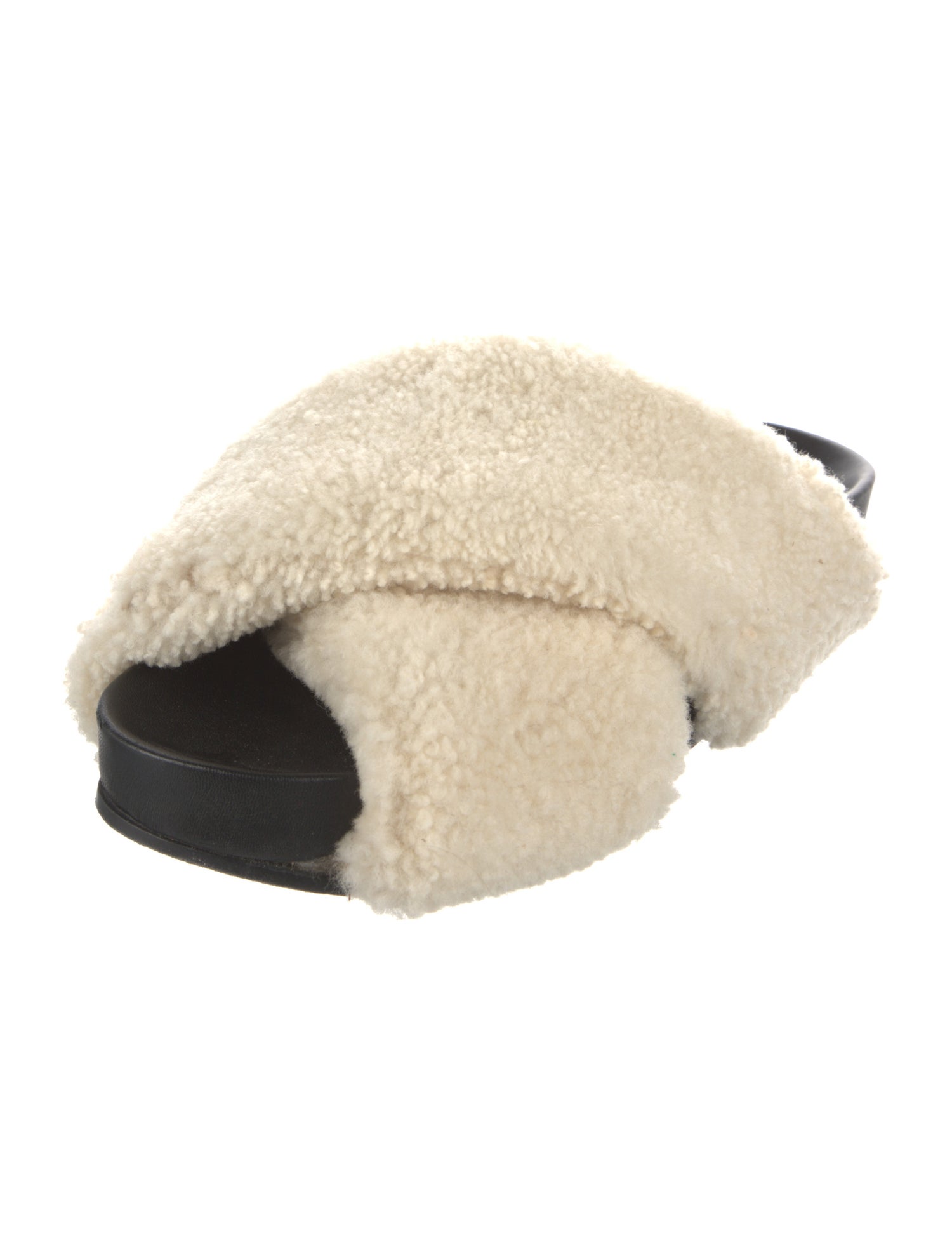 Jil Sander Shearling Fur Trim Slides