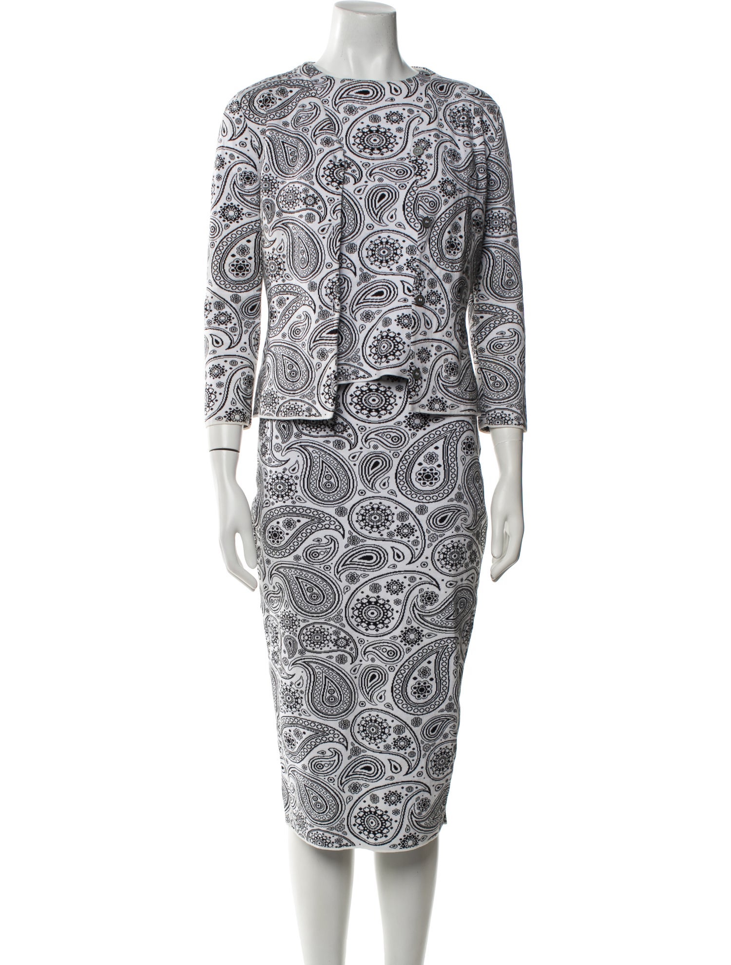 Jil Sander Paisley Print Skirt Set